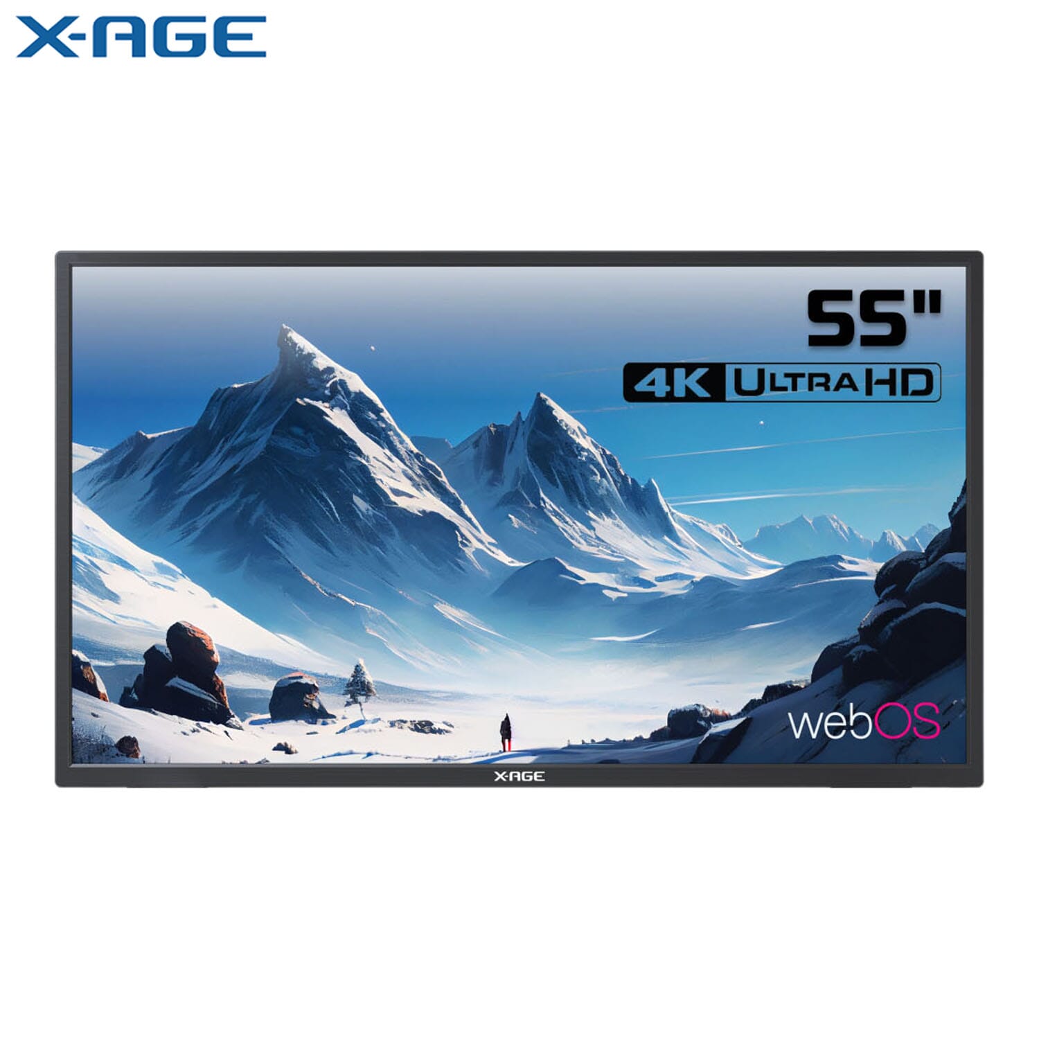 X-AGE 55" Smart Web OS LED TV (X55WOS) | 4K Ultra HD | 2 x USB and HDMI Port | 2GB RAM | 16GB ROM
