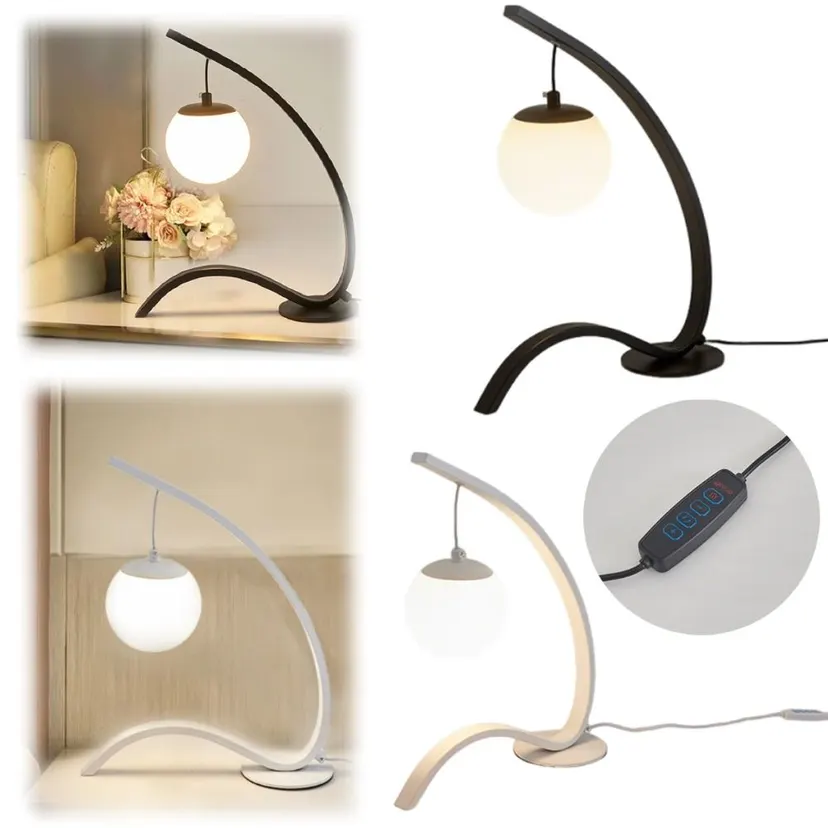 Modern Style Creative LED Table Lamp Nordic Style Touch Control Reading Lamp Dimming Bedside Lamp Bar Decor