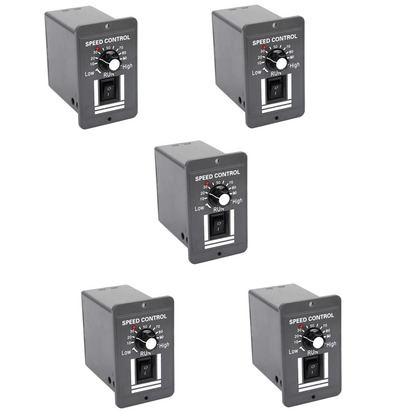 fasdaga 5X DC 12V 24V 36V 48V 10A PWM Motor Speed Controller Reversible Switch Regulator Control Forward Rotation Stop