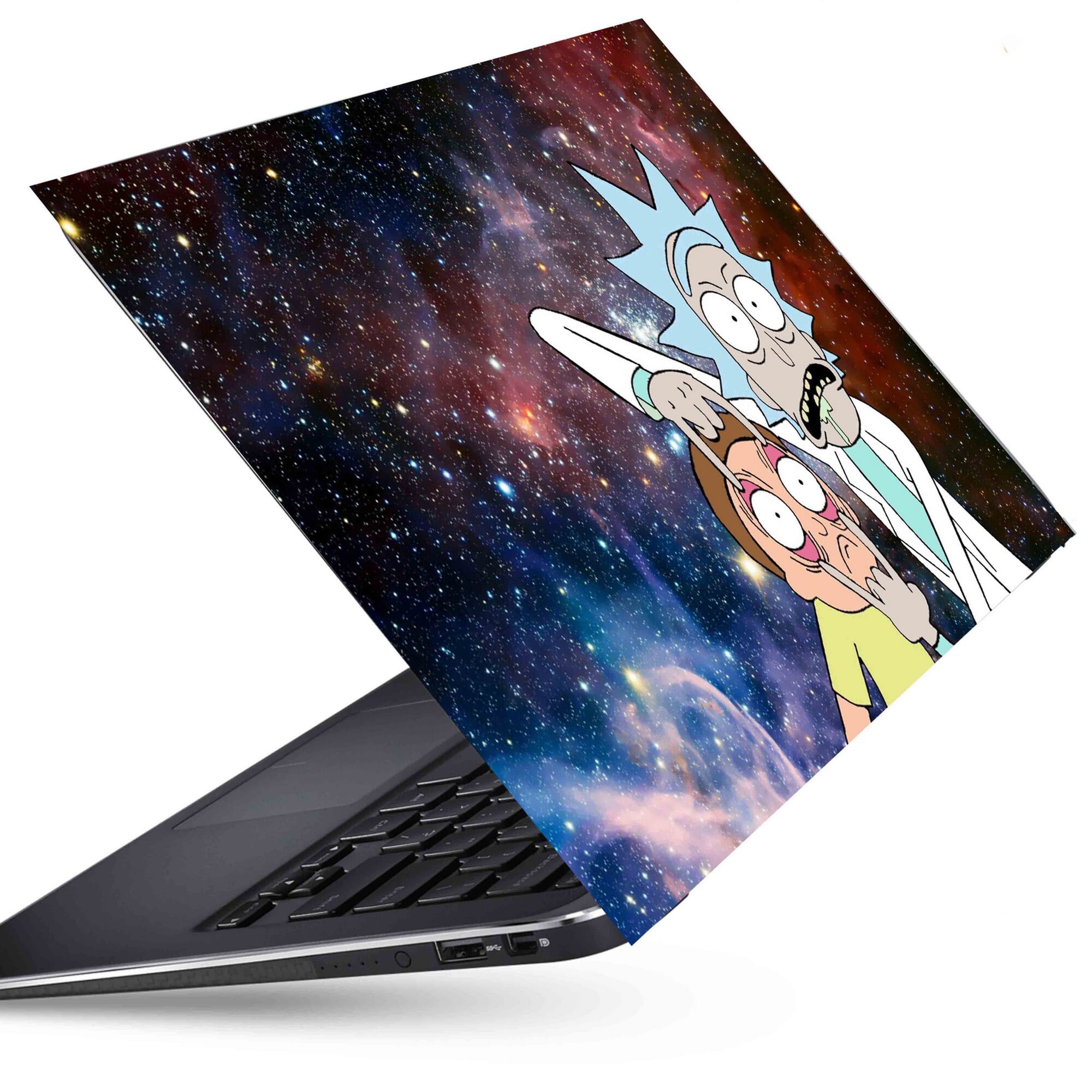 laptop Skins And Wraps For All Models Rick and Morty, Fan Art, Humor, Rick Sanchez, Morty Smith, Night