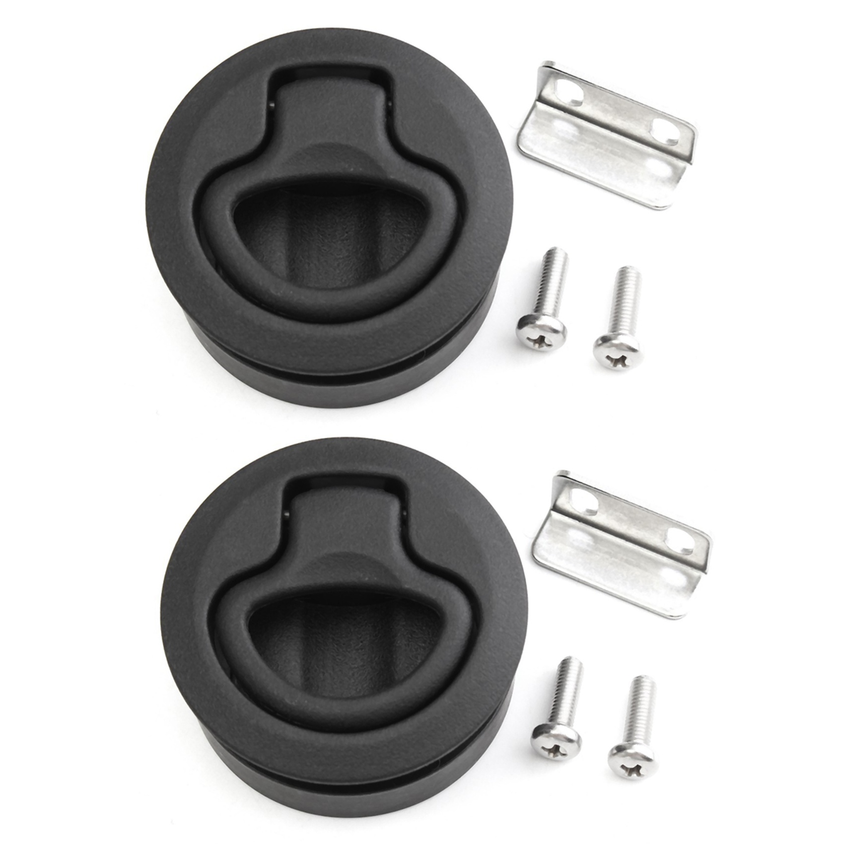 fasdaga 5X Latch Hatch Round Pull Latch 1/2 Inch Door Replace M1-63 RV Marine