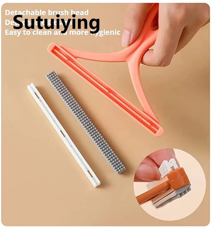 Sutuiying transparent bag 1~10PCS Remover Fluff Lint Brush Clothes Fabric Hair Pet Shaver Dust Cleaner