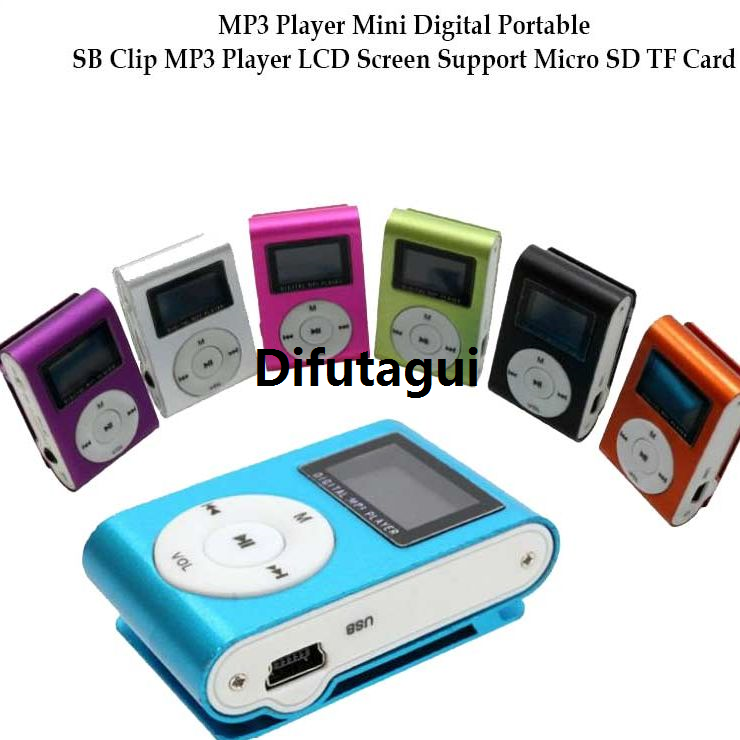 SD LCD Screen MP3SB Portable Digital MP3 Player Mini Clip Player Support MicroTF card