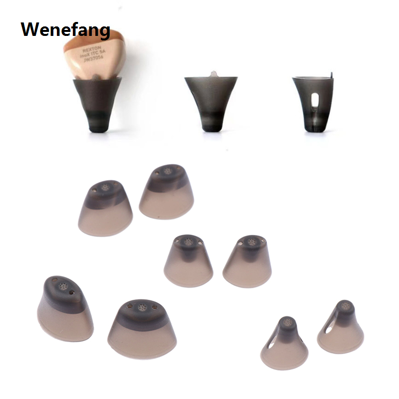 Wenefang EARBUDS DOME HEARING AID REPLACEMENT HEARING AIDS/M/SXS PAIR 1/L New EARBUDS SOFT EARBUDS IN-EAR EARBUDS BLACK SILICONE MIRRORRR