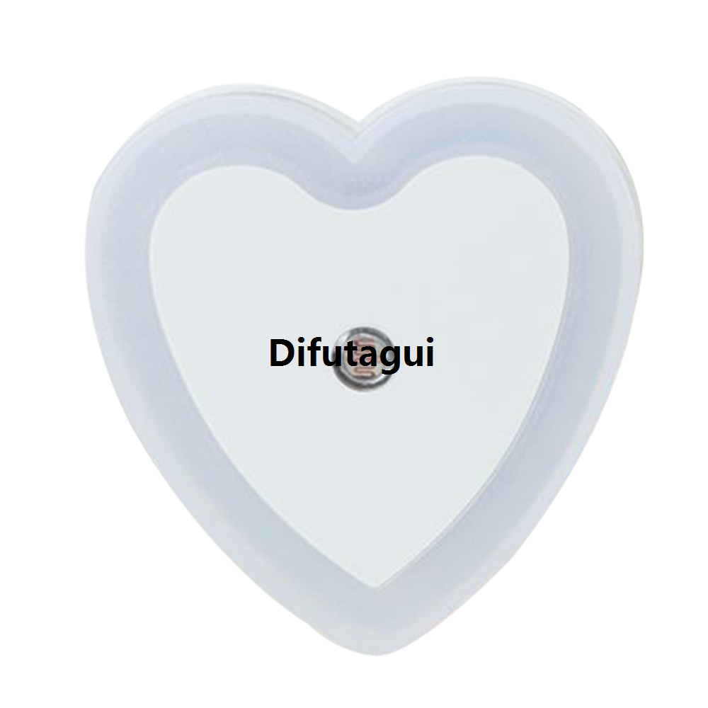 Difutagui Colorful lanterns are more romantic moon lights novelty plug mini heart light] released hot [new sensor night light European and American square baby children's bedroom