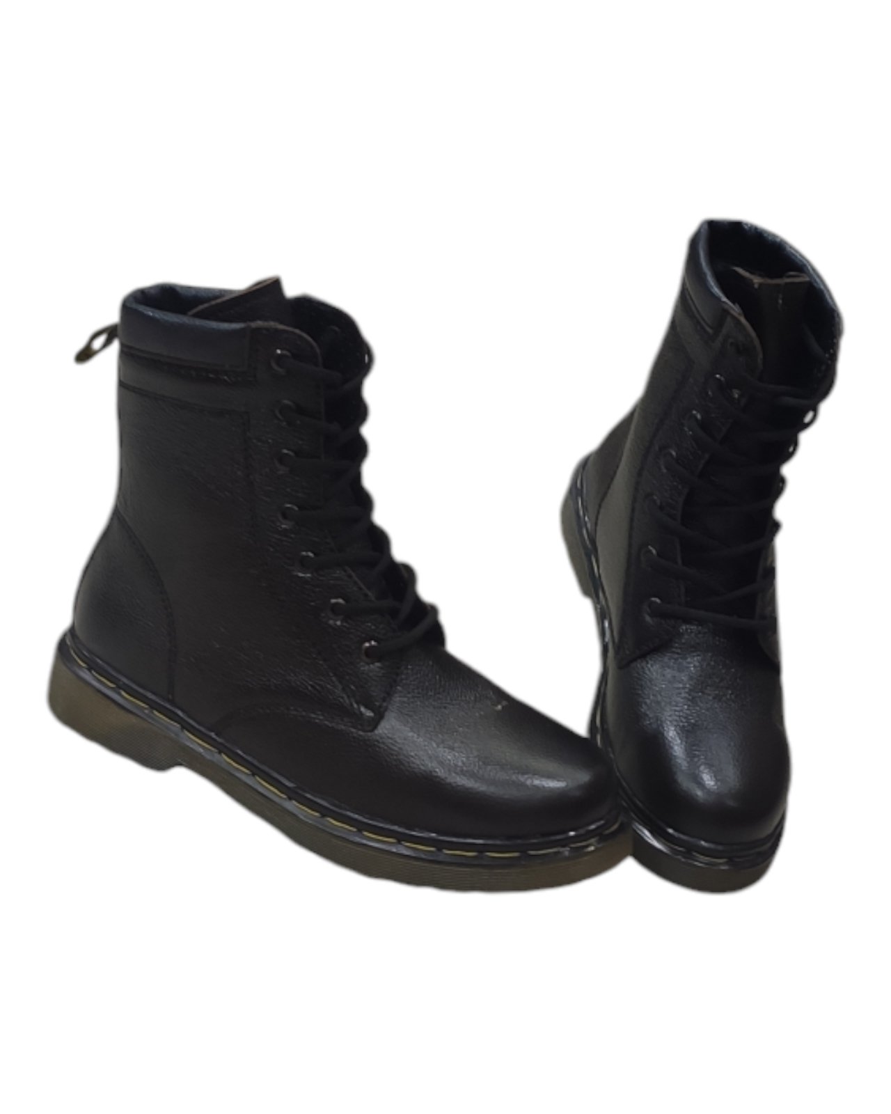 Tan Lace Up Solid Boot For Men (H67)