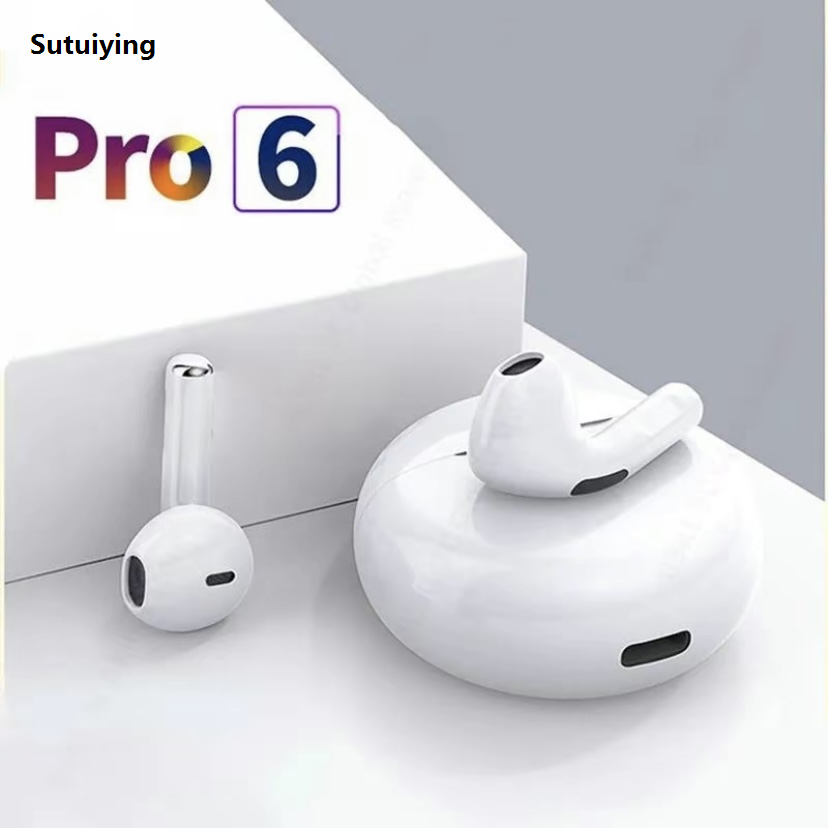 Sutuiying Original Pro6 TWS Touch Control Wireless Headphone Bluetooth 5.2 Luxury Earphones Sport Earbuds Music Headset For iPhone Xiaomi phones