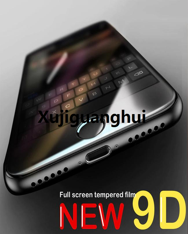 Xujiguanghui iPhone 7 9D Full Glue Tempered Glass Protective Film Black