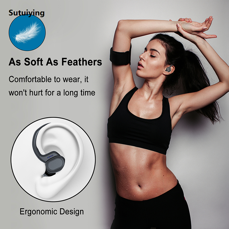 Sutuiying Sports Wireless Earphones BT over Ear Buds with Earhooks Original Sports Earphones Running in-Ear Headphones vv2