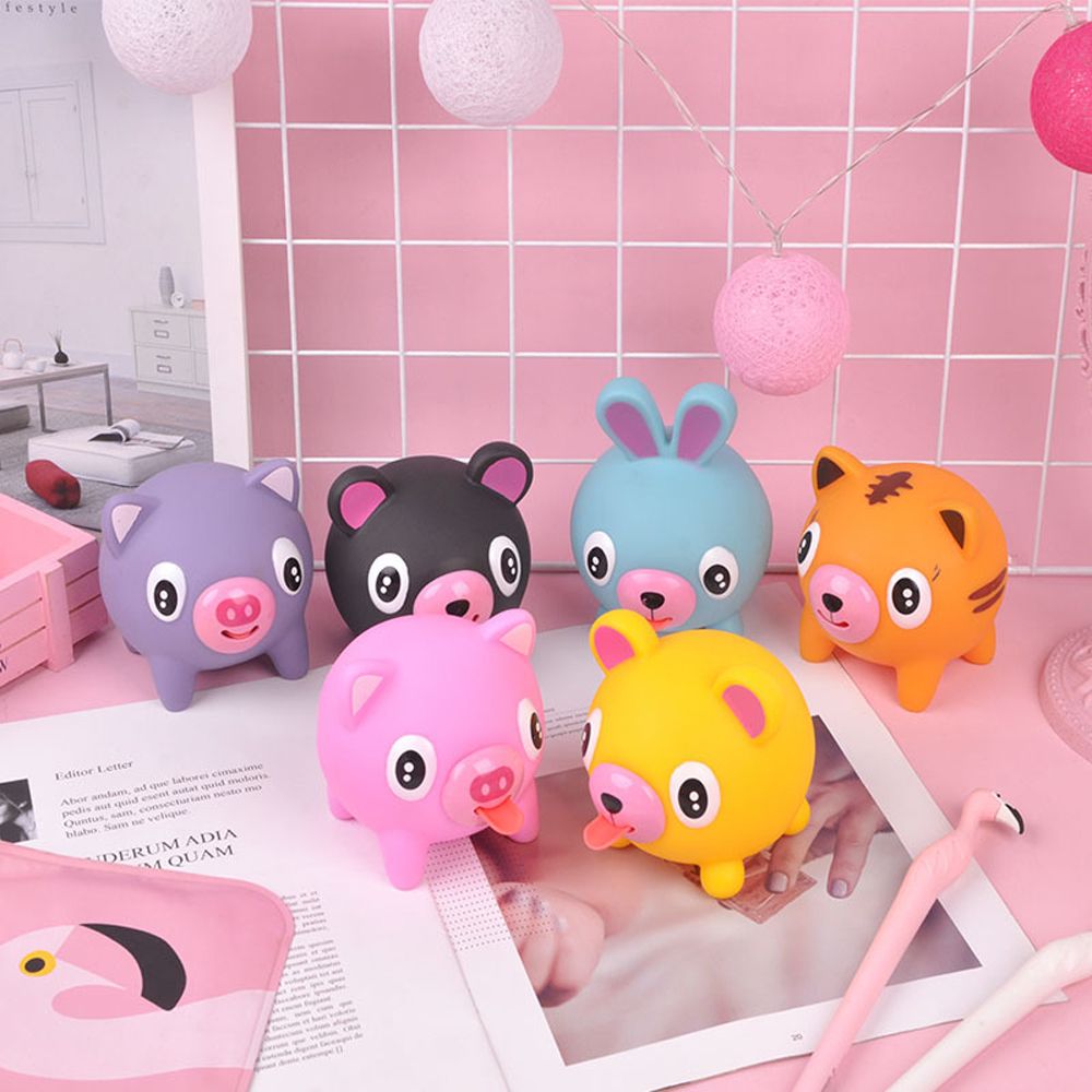 Cute Gifts Funny Antistress Fidget Relief Stress Squeeze Decompression Tongue Out Jabber Ball Talking Animal Antistresstoys