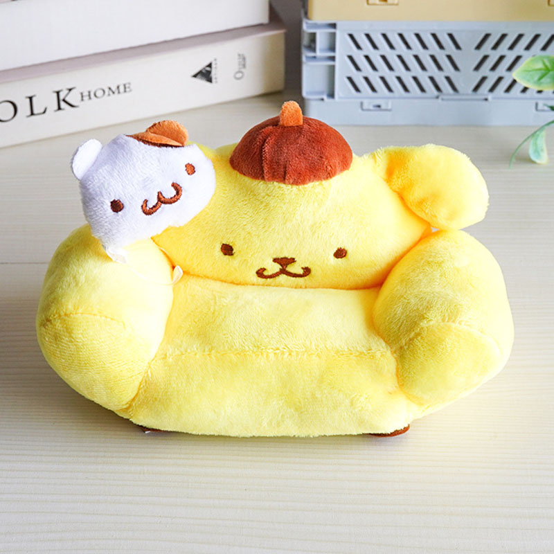 Vylon 17cm Labubu Doll Storage Bag Cute Transparent Cotton Doll Crossbody Bag Toy Display Cabinet BJD Mini Sofa Accessories