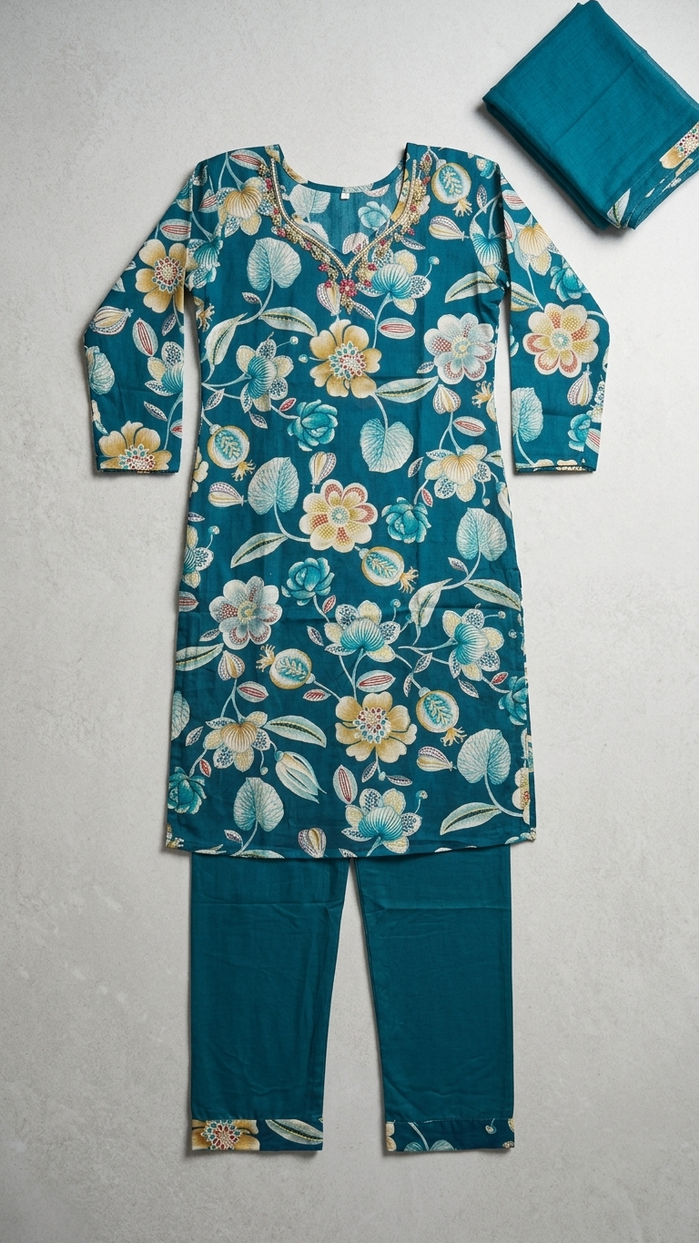 Premium Designer Kurthi Set for Women - Modern & Traditional Stylish Ethnic Outfit, Comfortable and Elegant Wear for Daily Use, Office Wear, Casual Outings, Festivals, Family Functions, Parties and Special Occasions