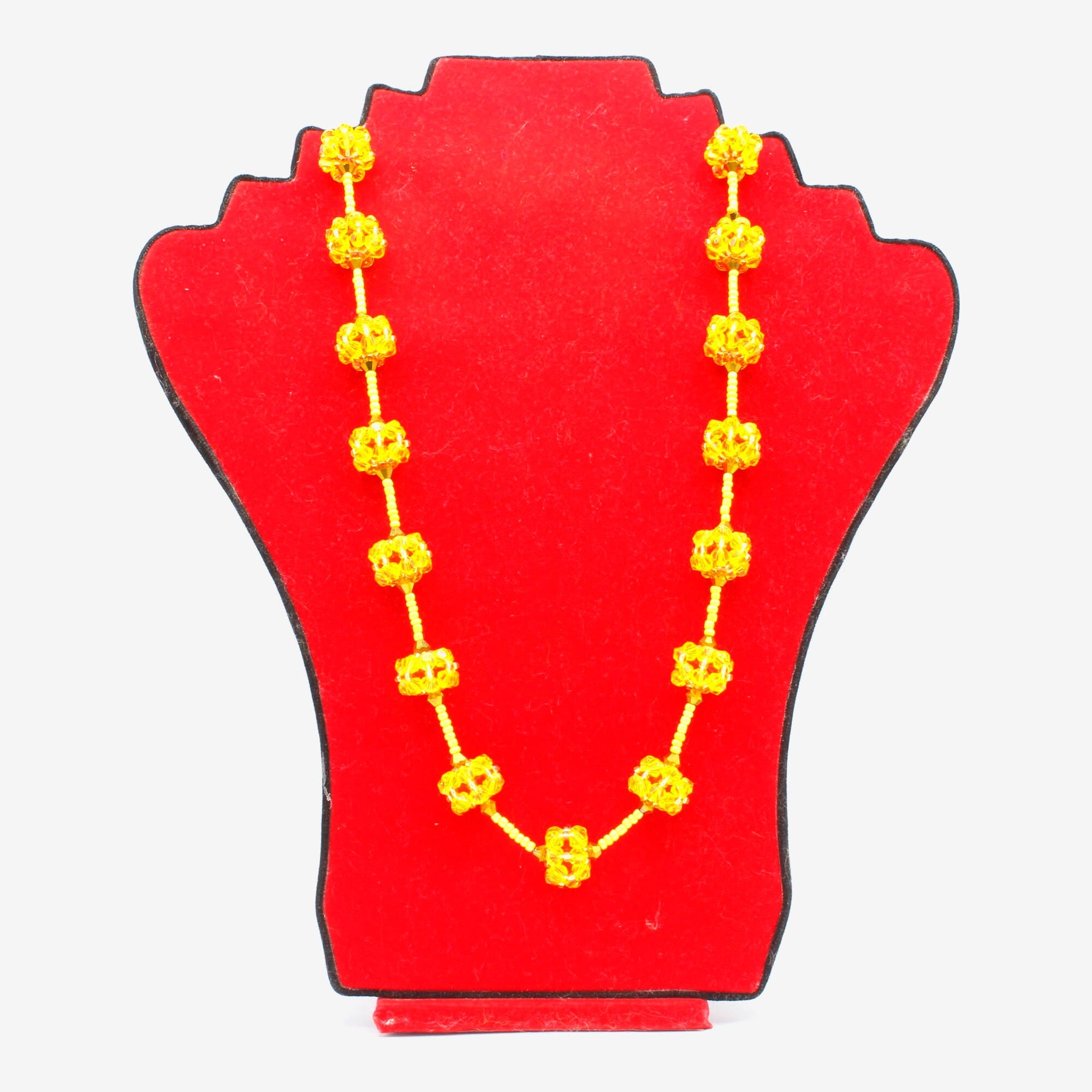Yellow Crystal Ball Pote For Women