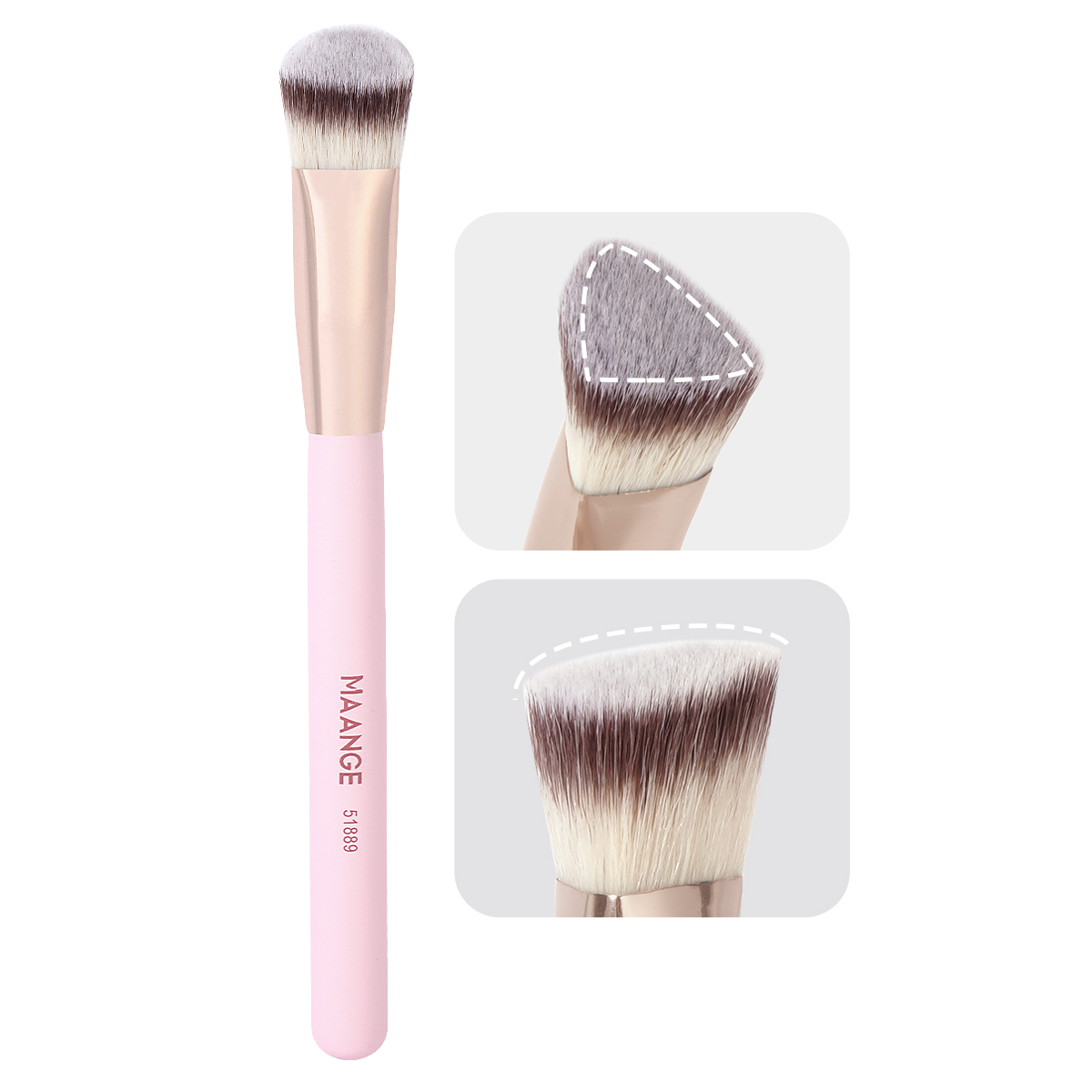 MAANGE 1PC Triangle Makeup Brush Foundation Concealer Liquid Cream Blending Brush MAG51889