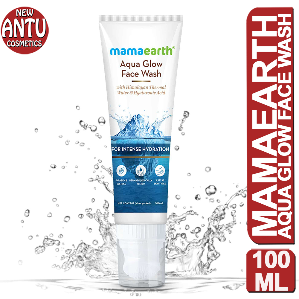 MAMAEARTH Aqua Glow Face Wash for Intense Hydration suits All Skin Types - 100 ml