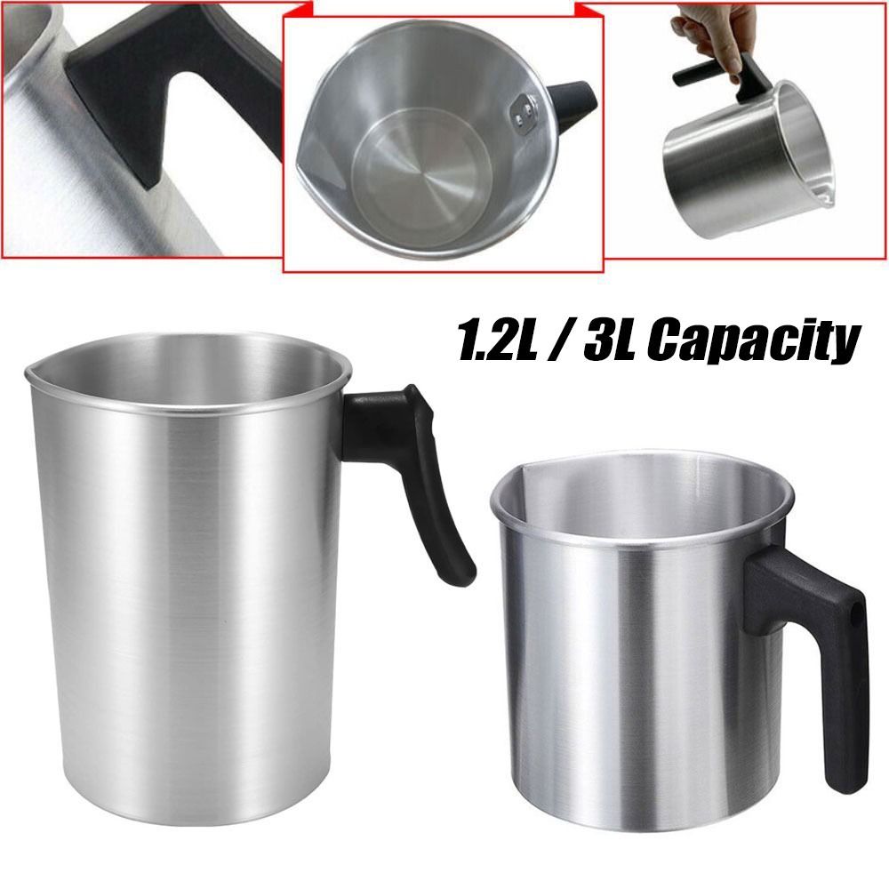 1.2L/3L DIY Home Pouring Pitcher Jug Soap Chocolate Making Wax Cup Candle Melting Pot