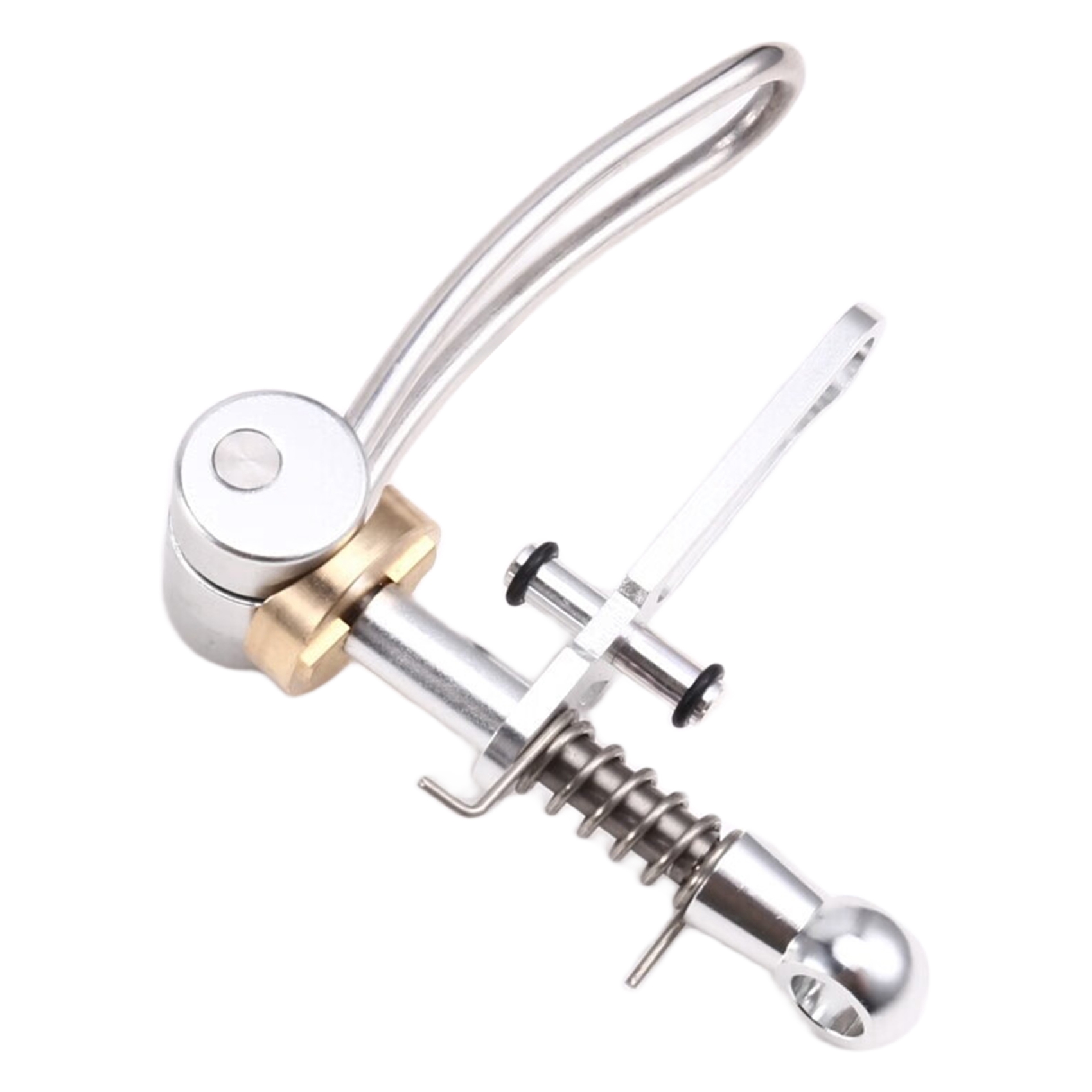 FORIDE Folding Bicycle Seatpost Clamp for Bike Seat Post Clip Ultra Light Folding Bike Accessories, Silver