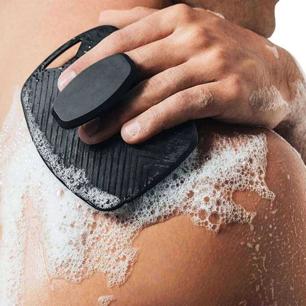 1Pc Soft Silicone Exfoliating Rub Back Body Cleansing Scrubber Shower Gentle Massage Brush Bath Supplies