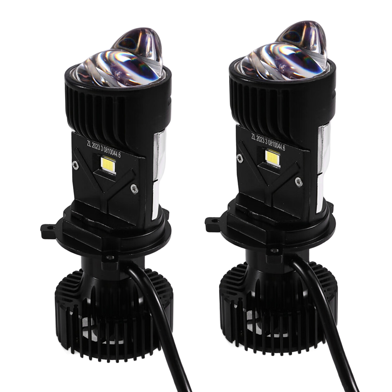 Bi LED Lens Mini Projector Motorcycles BeamTurbo Fan for Car for Motorcycles