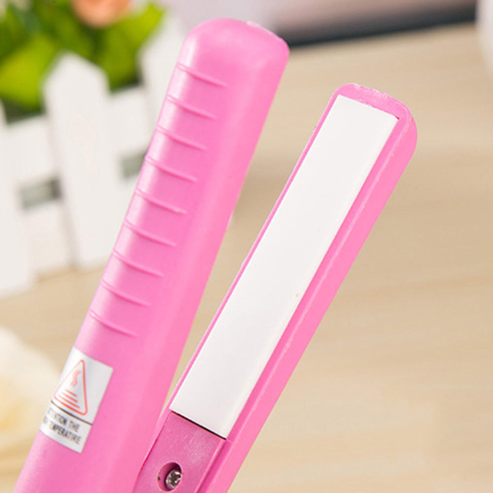 New style style curls straight hair comb styling tool portable slate flat iron bangs mini curling iron straightener ceramic electrical