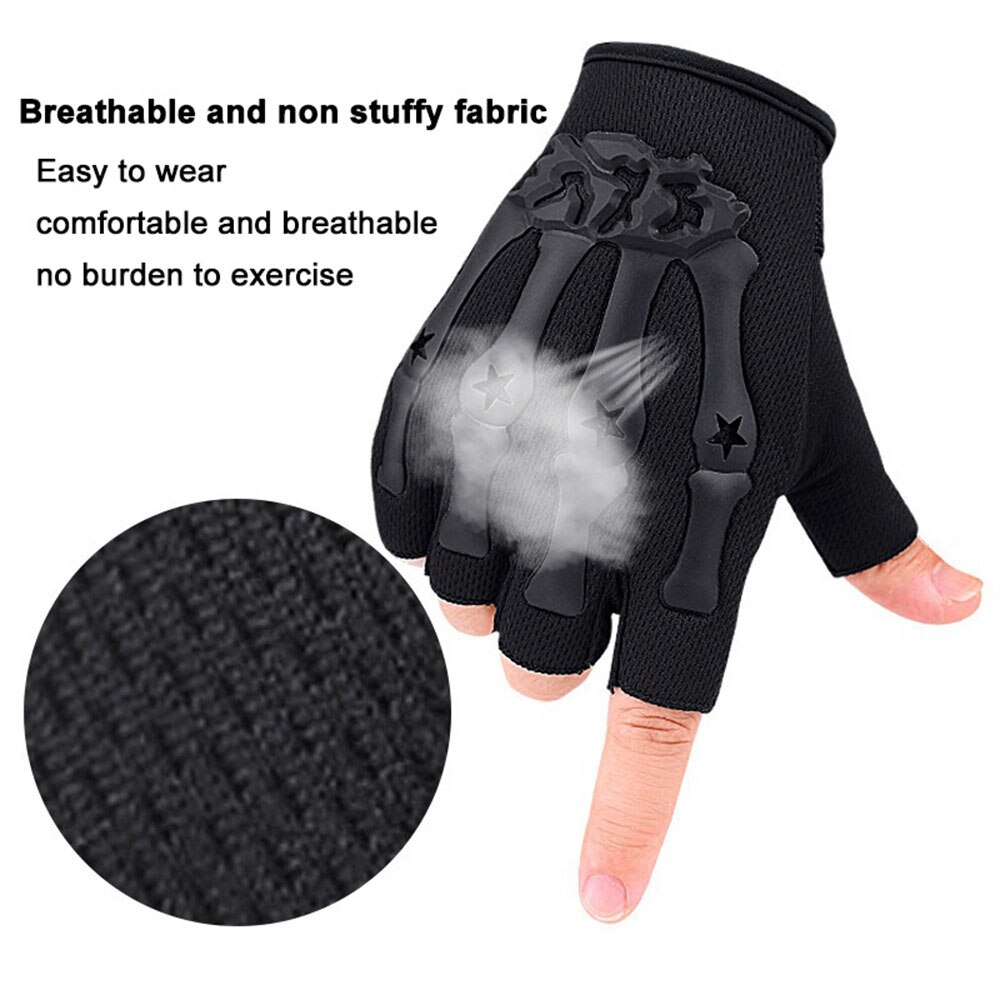 Riding Half Finger Gloves Tactical Cycling Fingerless Non Slip Gloves for Motorcycle Rock Climbing Hunting Outdoor Sports