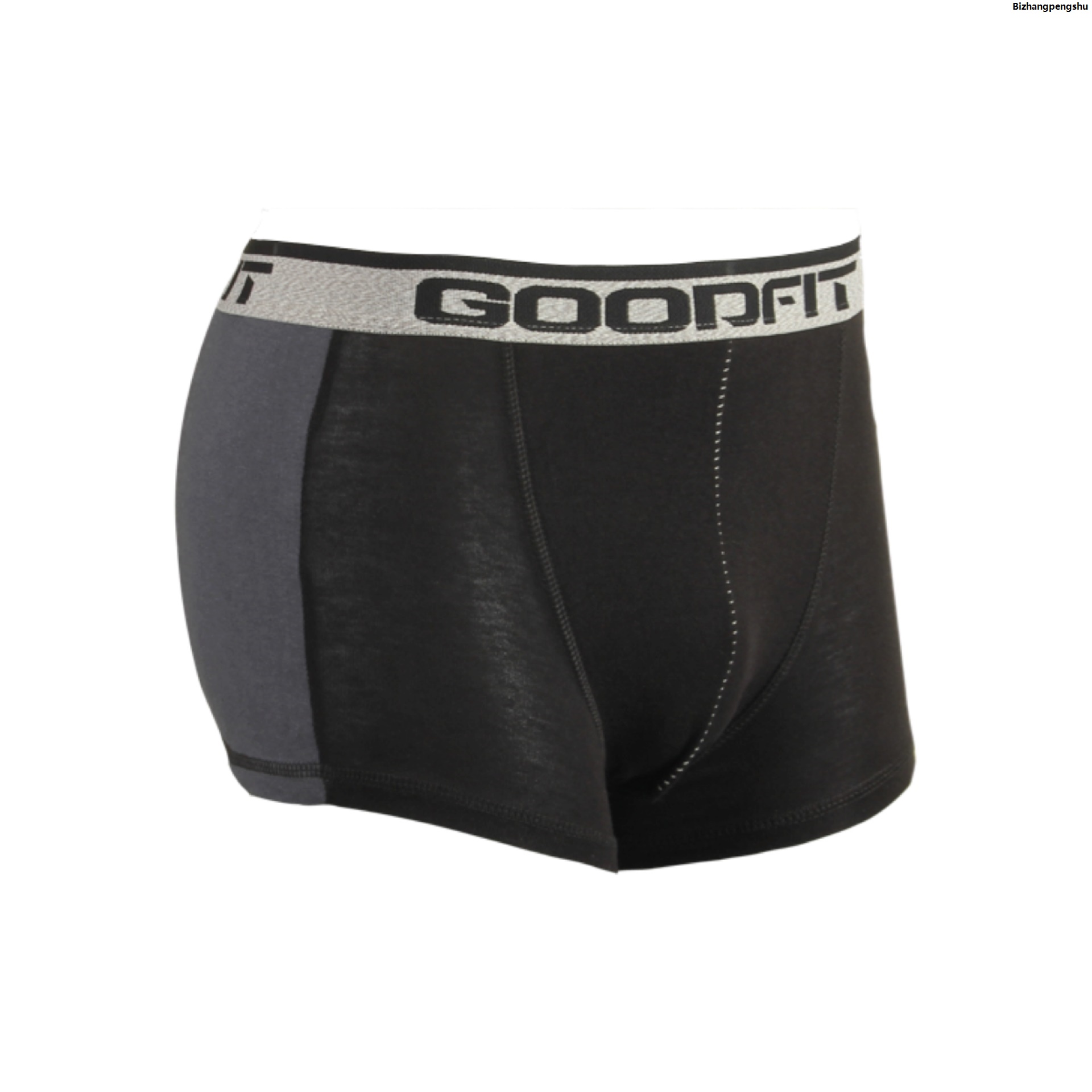 Linman BizhangpengshuPortable GOODFIT STEEL - Pack ofHigh Quality 2 - Mens Boxer Brief - Underwear - Black Grey