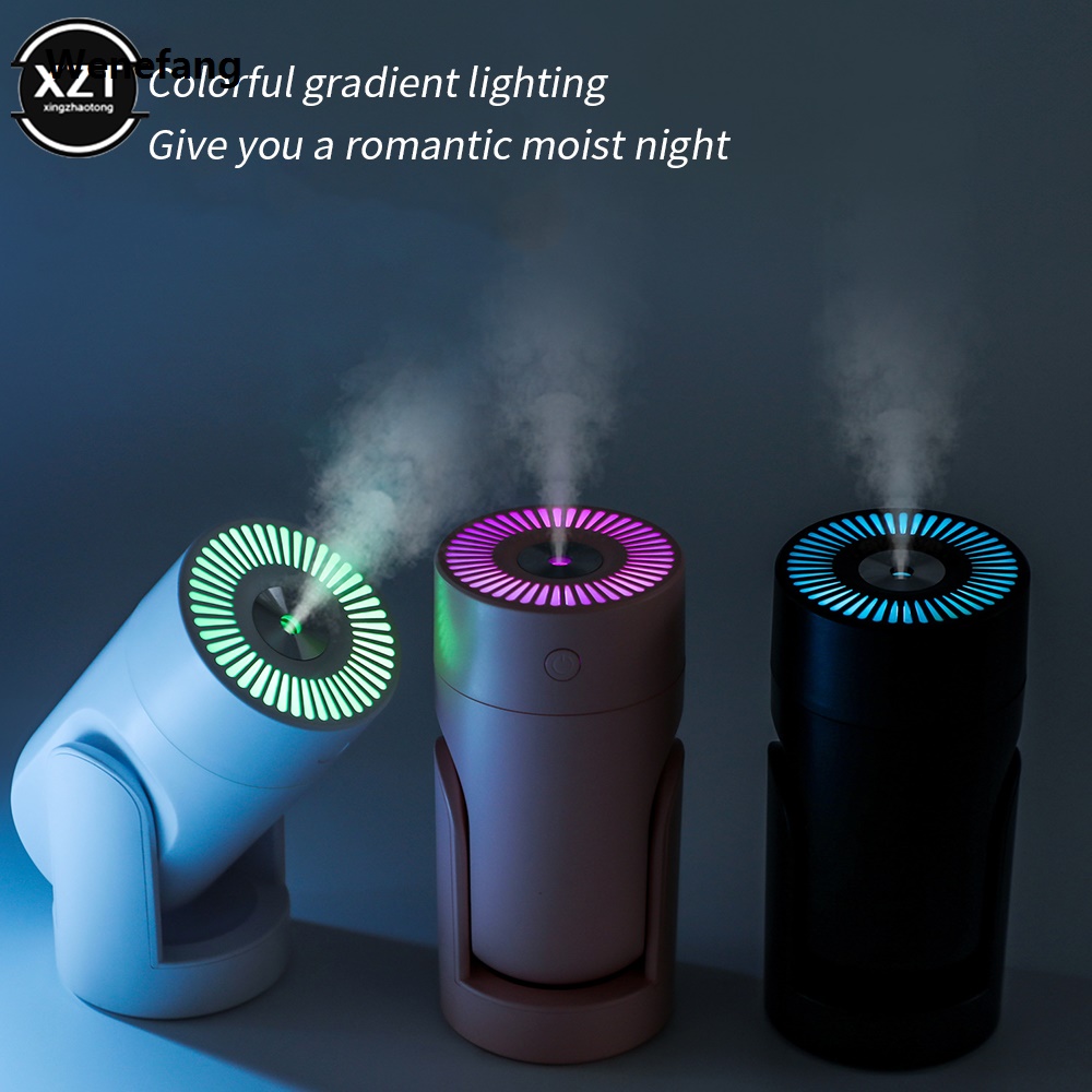 Wenefang Head Shaking Mini Humidifier Colorful Night Lights Car Home Dual-use High Quality Fragrance Diffuser Relieve Fatigue for Home Office Yoga Gym