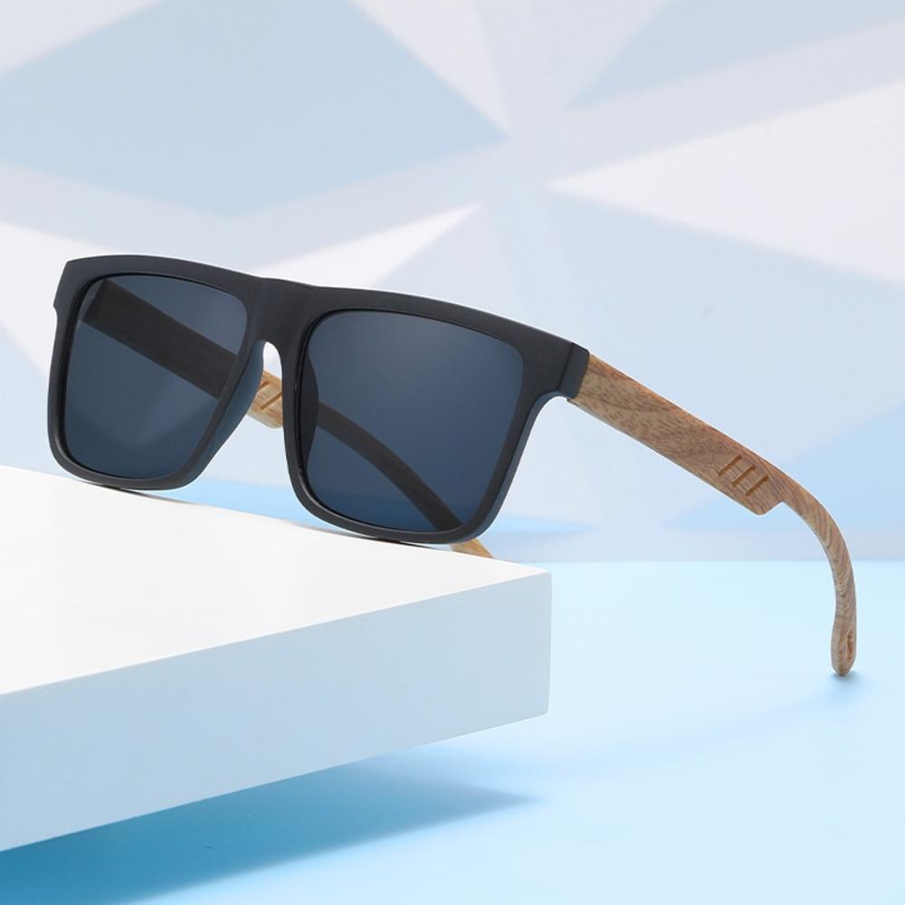Comfortable Uv Resistant Sunglasses Stylish Fashion Sunshade Glasses Unique Eco-Conscious Bamboo Wood Temples Sunglasses for Environmentally Conscious Individuals Travel Outdoor