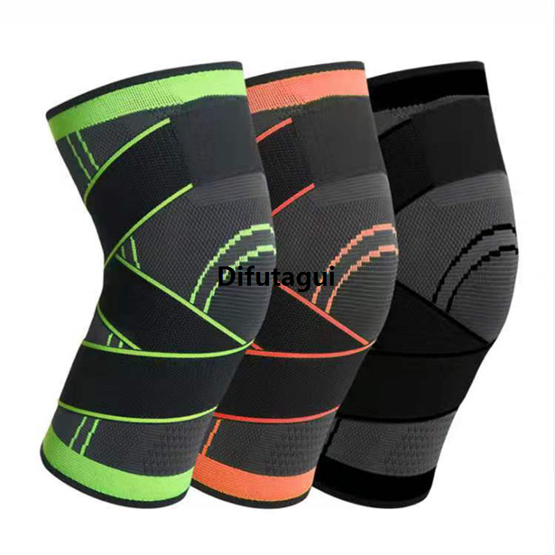 Difutagui 1PC Sports Knee Brace for Arthritis Pain and Support, Compression Sales promotion Knee Brace for Running Support, Adjustable Strapping, M,L,XL