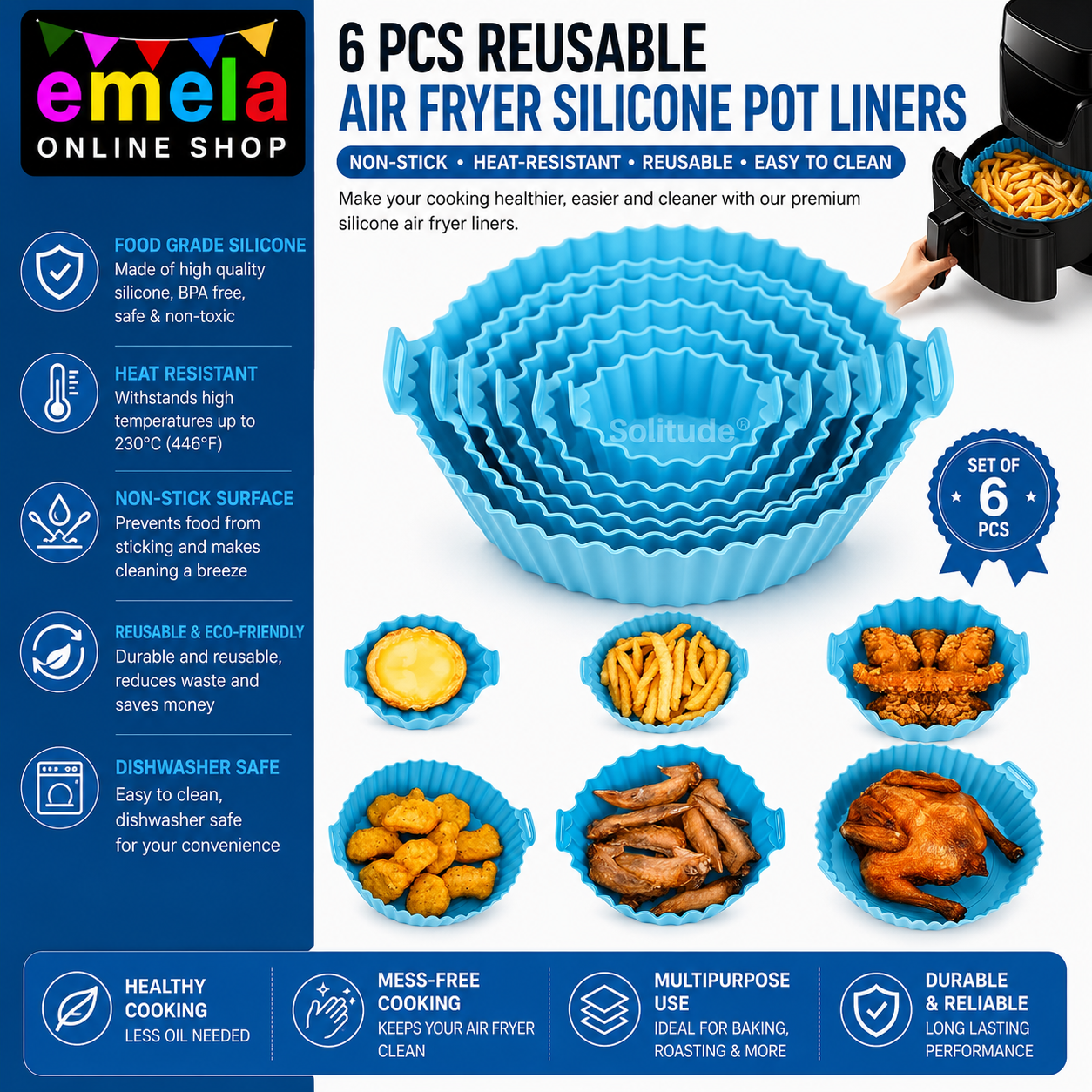 Silicone Air Fryer Liner
