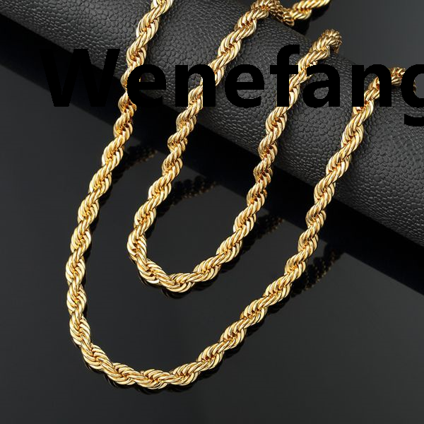 Wenefang Indian Gold Plated 18K Gold Chain Necklace Premium Luxury Edition Luxury Roman Chain Bracelets for Women and Men Trendy Charm Bangles Jewelry Accessories Bracelet Gift