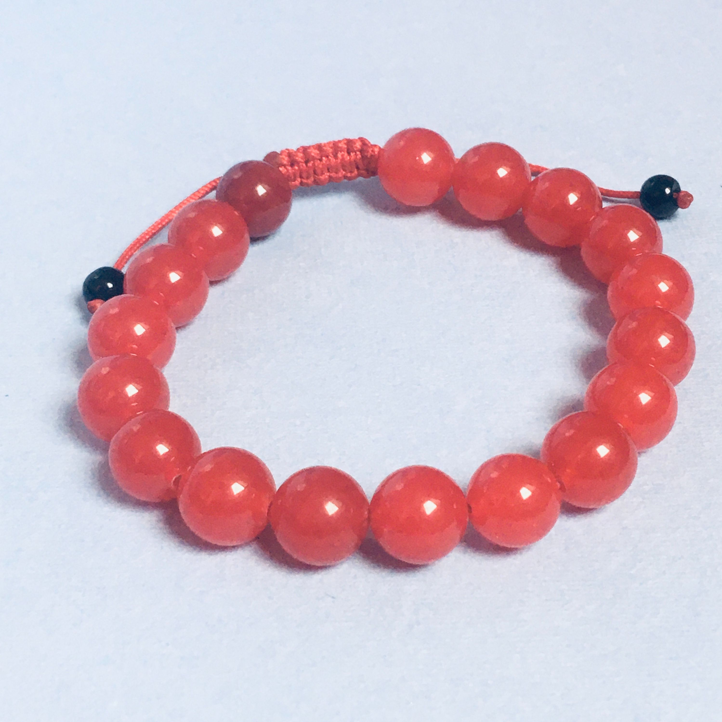 Beaded 10 MM Bracelet Adjustable Thread Handmade Unisex Stylish Fashion Jewelry Daily Wear Gift Minimalist Friendship Bracelet Comfortable Design Nepal
