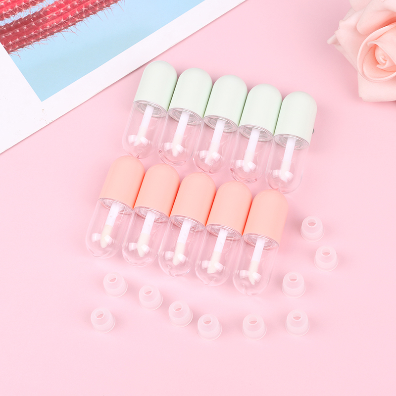 10pcs 5ml Lip Gloss Lip Glaze Tube Mini Cute Capsule Lipstick Tube Empty Lipgloss Tube Diy Cosmetic Containers SEVICH