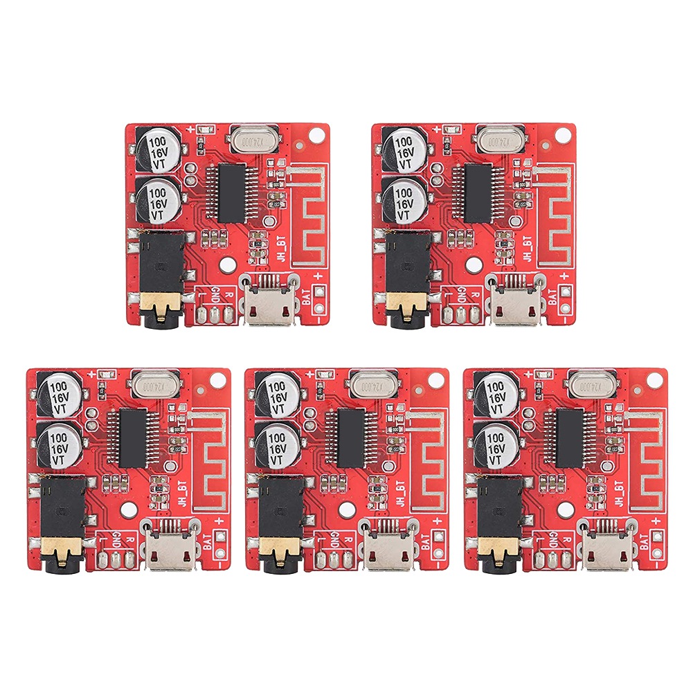 5PCS DIY Bluetooth 5.0 Receiver Board,Speaker Amplifier Module