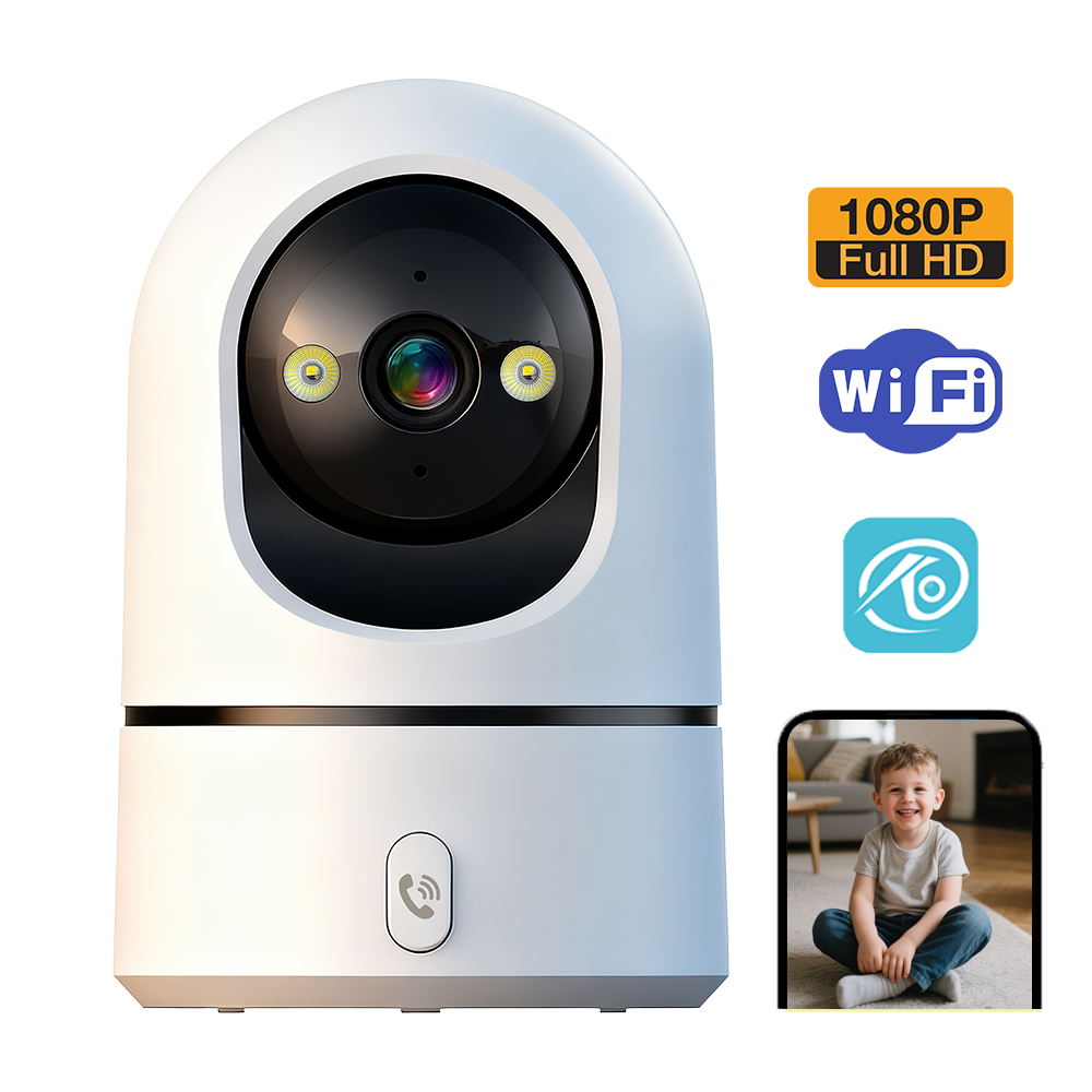 O-KAM Pro 1080p WiFi Indoor Camera Home Smart Security One-click Call Night Vision Network Camera