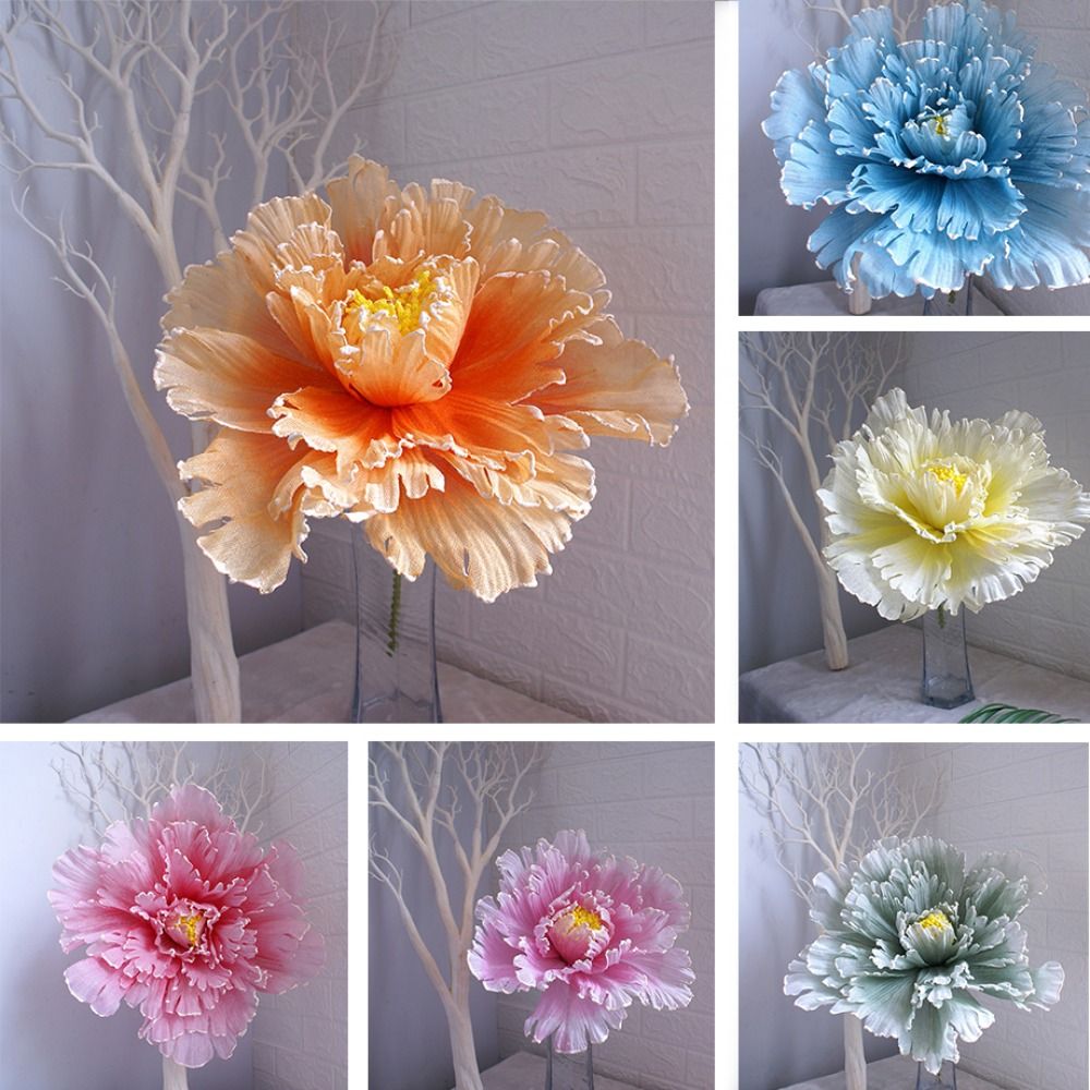 High Quality Three-dimensional Large Artificial Flower Photography Props Arch Road Lead Flower Simulation Flower 40cm DIY Accessories Fake Rose Flower