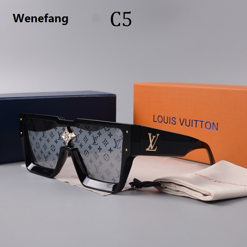 Wenefang Classic Fashion lv High Quality Sunglasses Men Women Fifty percent discount Brand Sunglasses UV400 Lens Glasses Oculos de sol