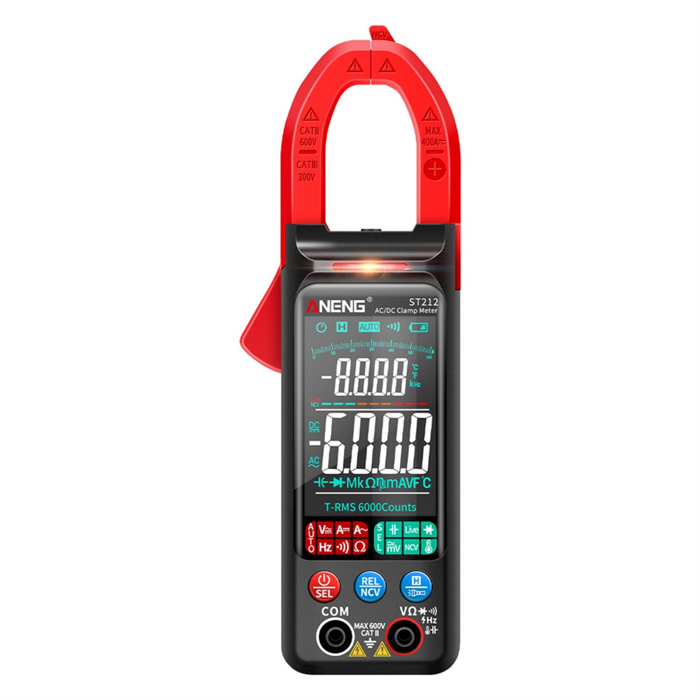 OUMERY ST212 Digital Clamp Meter 400A Current True RMS Smart Plier Ammeter 6000 Multimeter DC AC NCV Tester