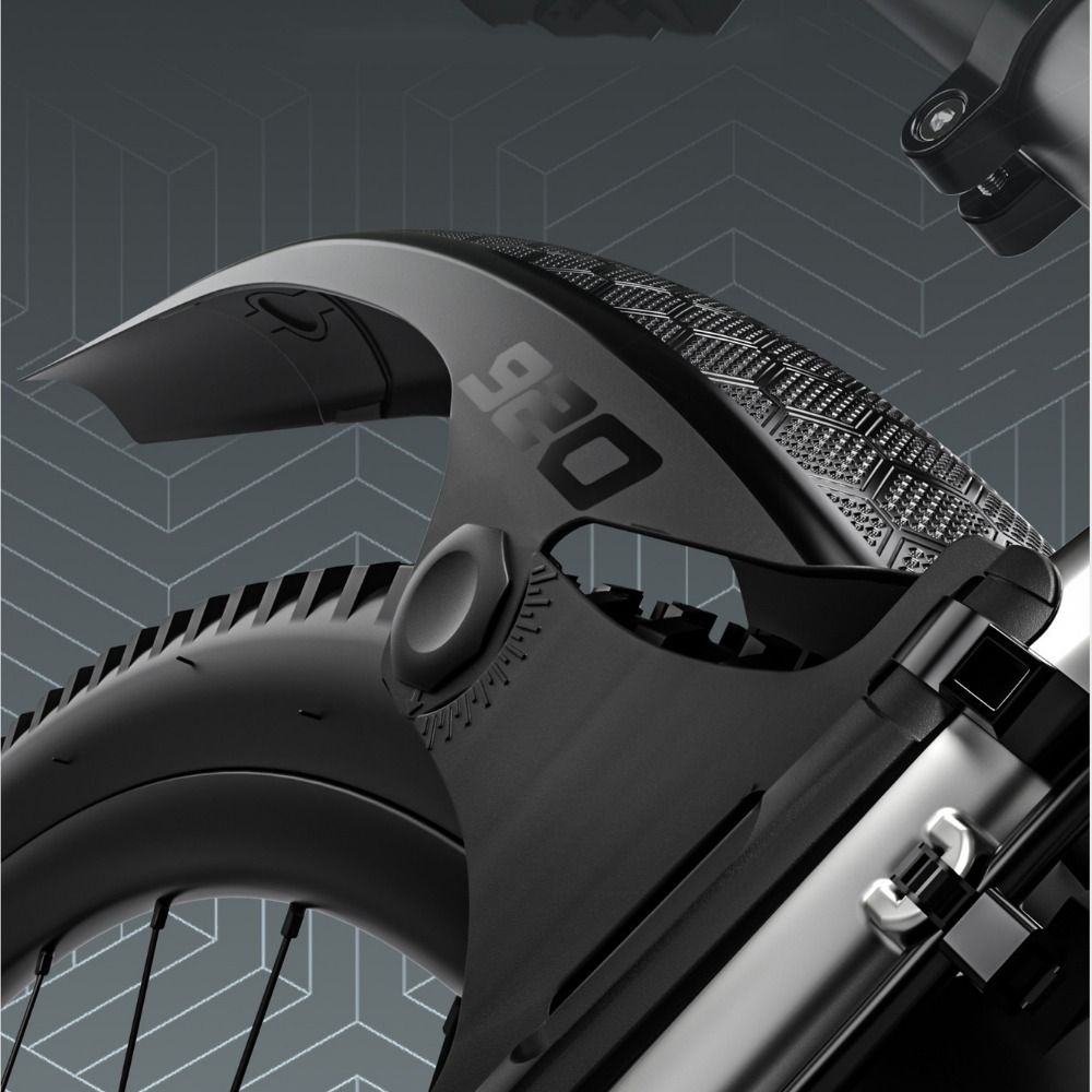 Mountain Bike Front/Rear Wheel Bike Front Rear Mudguard PVC Adjustable Bike Hard Shell Mudguard Lightweight Black MTB Bicyele Fender Bicycle Parts