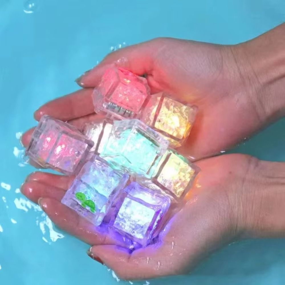 New Colorful Led Ice Cube Luminous Super Bright Festival Toys Romantic Glowing Birthday Gift