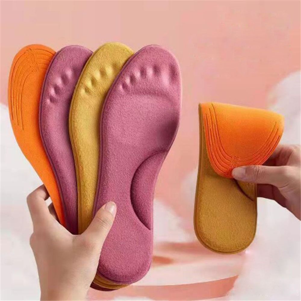 2 pairs New Thermal Insoles Feet Warm Self Heated Self-heating Shoe Pads Sports Shoes Pads Arch Support Cushion