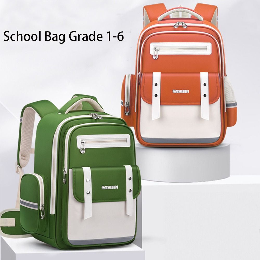 New Cute Kids Backpack Nylon Large Capacity School Bag Durable Waterproof Shoulder Bag for Girls Boys Grade 1-6