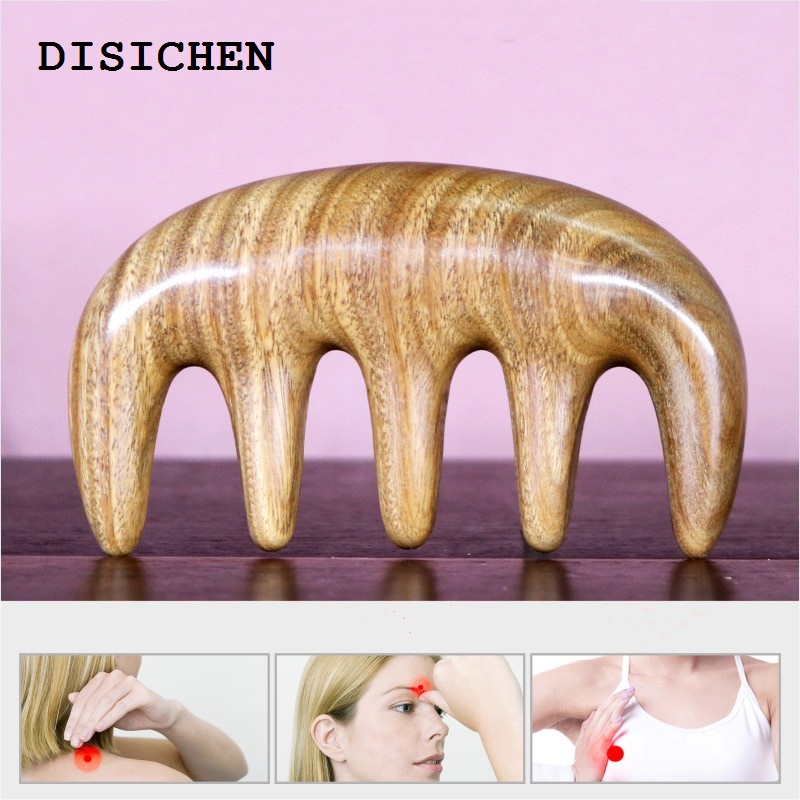 DISICHEN Bargain price Sandal Wood Anti Hair Loss Massage Comb Stimulation Promote Hair Growth Care Brush Head Massager Body Gua Sha Meridian Dredging