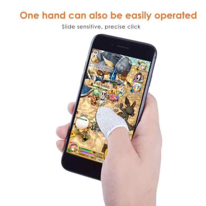 Mobile Game Finger Sleeve + Blue Shark Pubg Trigger Combo