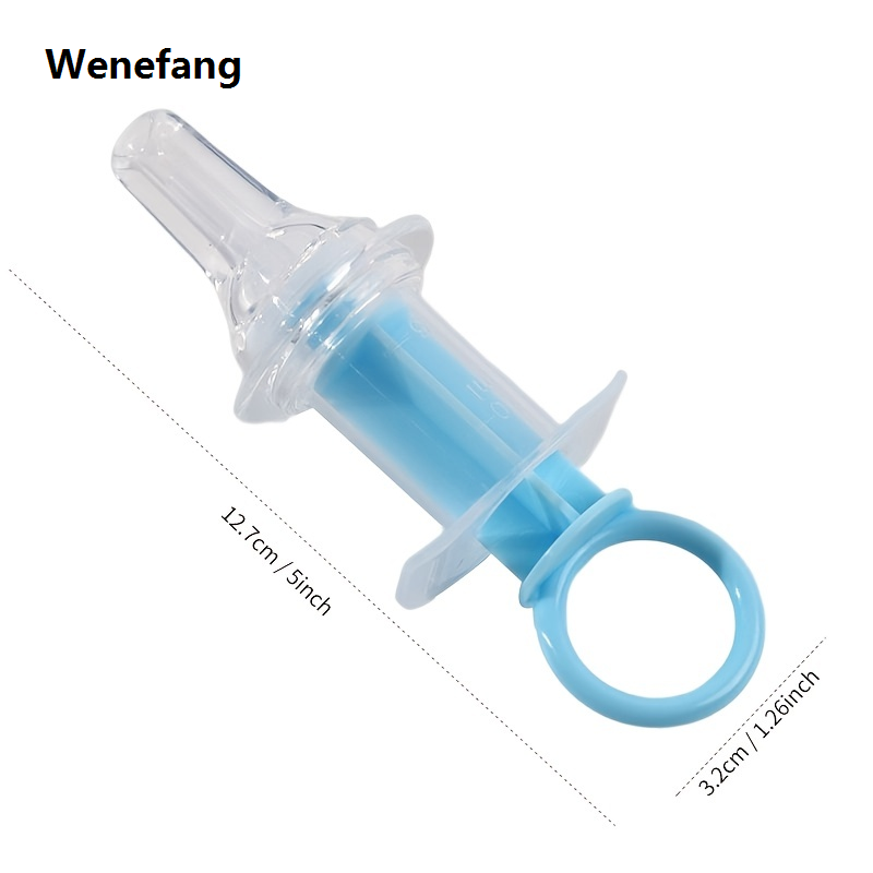 Wenefang Baby Pacifier Feeder, Baby Liquid Medicine Dispenser, Anti-choking New style Silicone Needle Feeder Water Feeder, With Measuring 20ml Cup