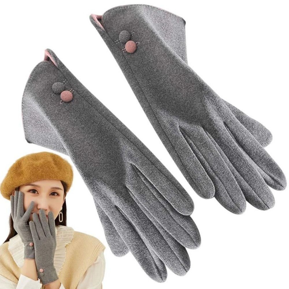 New Touchscreen Women's Warm Gloves with Warm Lining Touch Screens Cold Weather Gloves Thermal Running Cyclin Winter Gloves