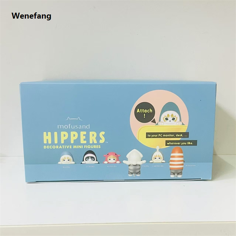 Wenefang 2024 Sonny Angel Hippers Blind Box Mofusand Mini Shark Cat Anime 2025 New Figures Hight Quality For Fans Children Christmas Birthday Gift