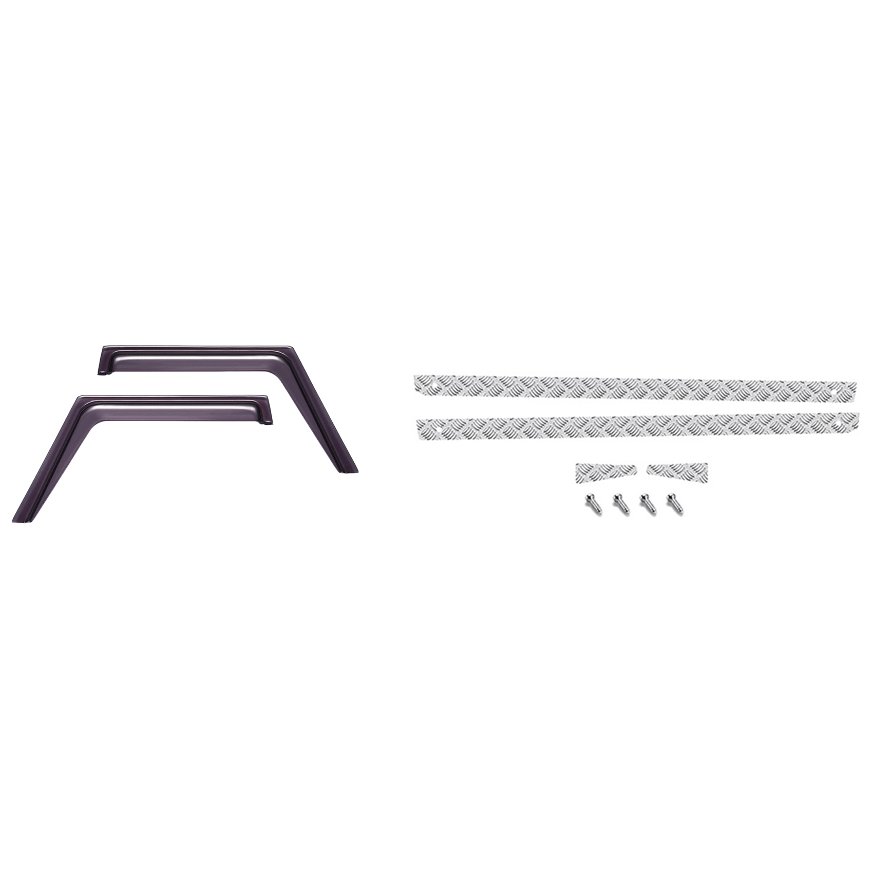 NAMUNY Window Sun Visor Wind Rain Shield Deflector with Rear and Side Skid Plate,for MN D90 D99S MN99S 1/12 RC Car