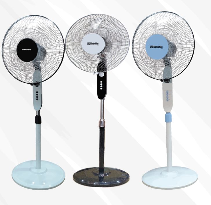 Electromax 805 High-Speed Stand Fan - 5-Blade Oscillating Fan with 1-Year Warranty (No Timer)
