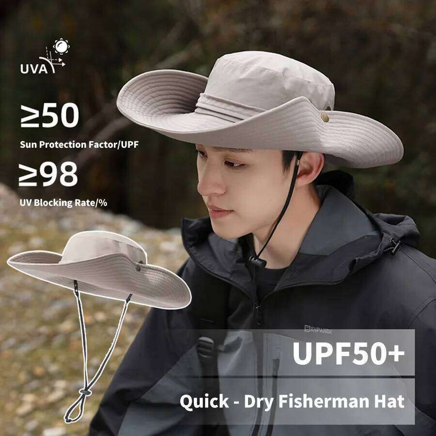 1Pcs For Outdoor Camping Fishing Hiking Sunscreen Fisherman Hat Portable Solar Charging Cap with Fan Suitable